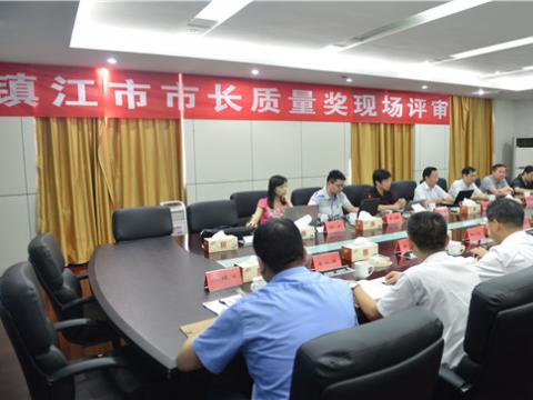 镇江市市长质量奖现场评审活动在mg不朽情缘母线顺遂举行