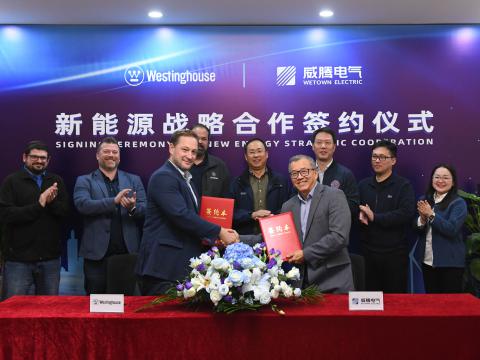 mg不朽情缘电气与西屋电气正式达玉成球新能源战略相助
